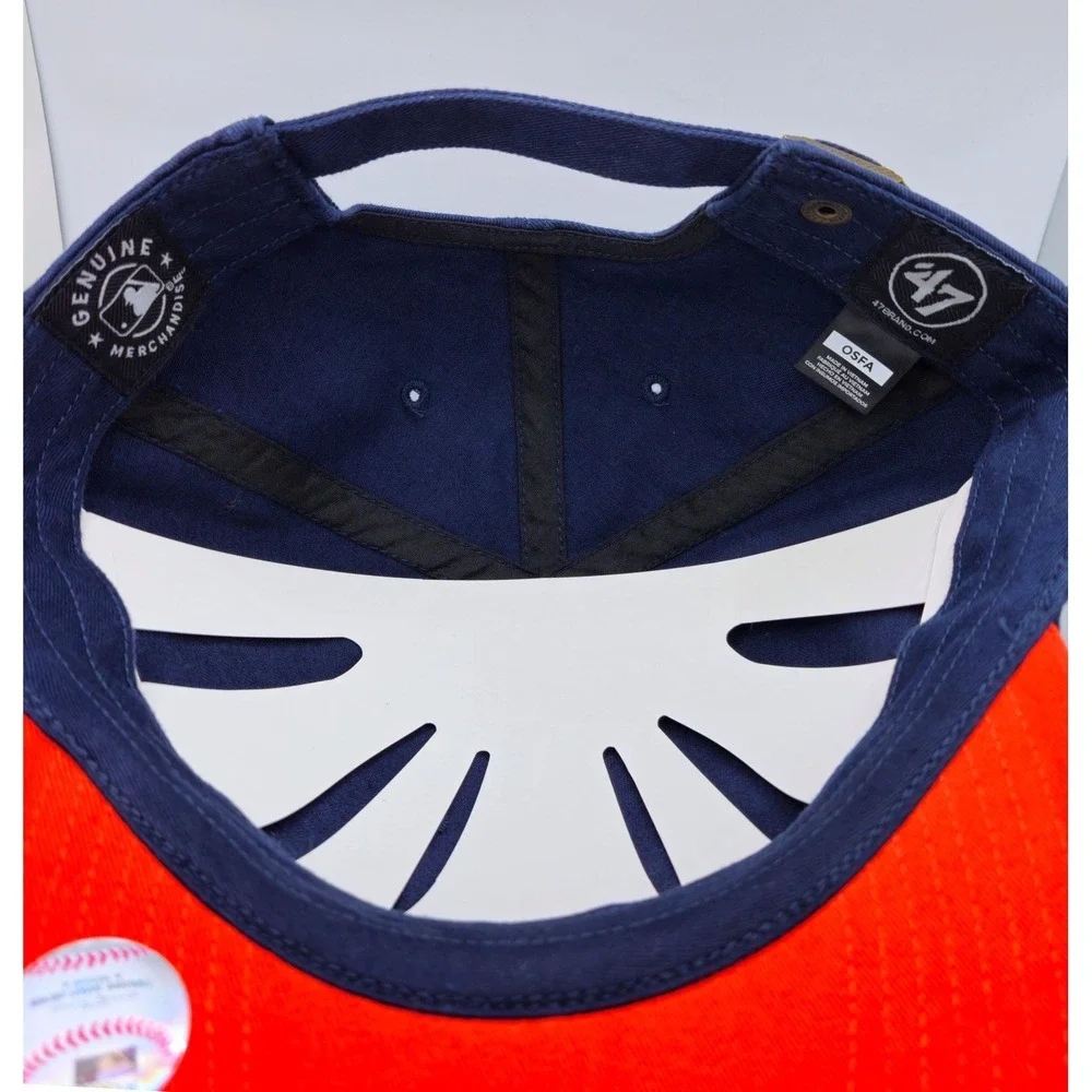 47 Brand Houston Astros MLB Baseball Cap Navy Orange Adjustable Hat OSFA